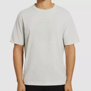 Theory Ryder Tee Rams Print White and Black